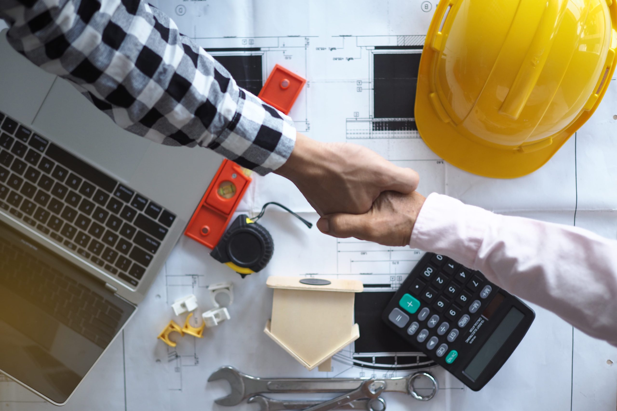 Snagging Company Shaking Hand In Agreement